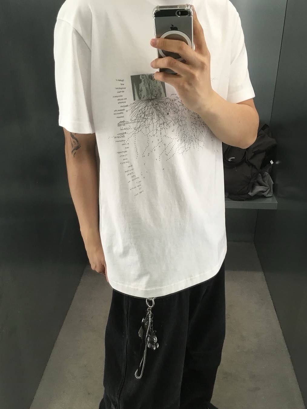 Sansan Gear Organ System T-Shirt White 착용 스타일