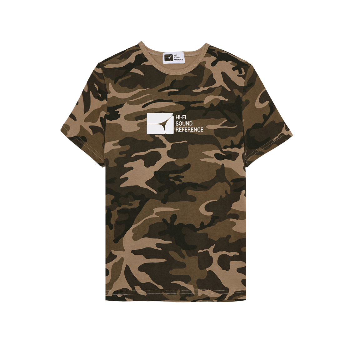 HFSR25SSWTS003BE Hifi Sound Reference Camo Symbol T-Shirts Beige