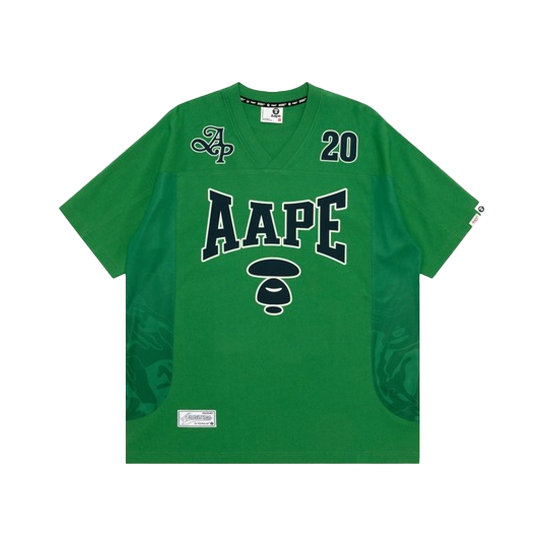 KM5BTSSAP32DR AAPE Fancy Main Tee Dark Green - 25SS