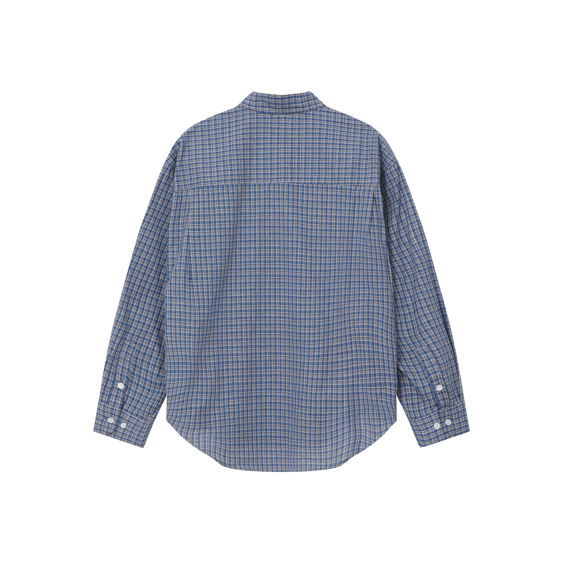 퍼머넌트 아카이브 파인 체크 셔츠 블루(Permanent Archive Fine Checkered Shirt Blue) - 2