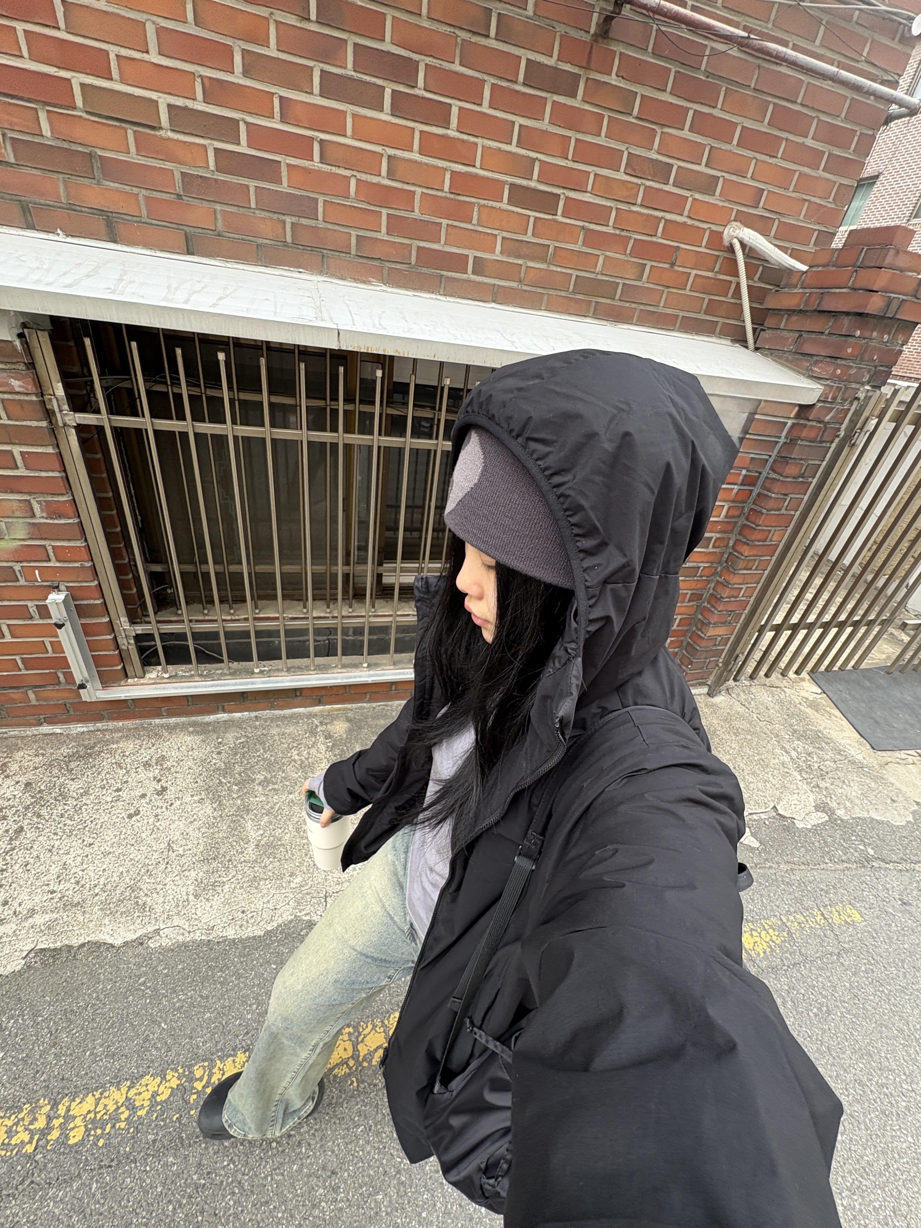 Sansan Gear Logo Beanie Charcoal - 24FW 착용 스타일