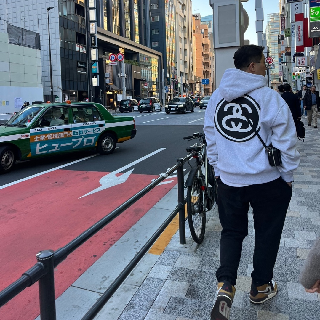 스투시 SS 링크 후드 애쉬 헤더, 리모와 x 디올 퍼스널 클러치 알루미늄 블랙 착용 스타일 - 1