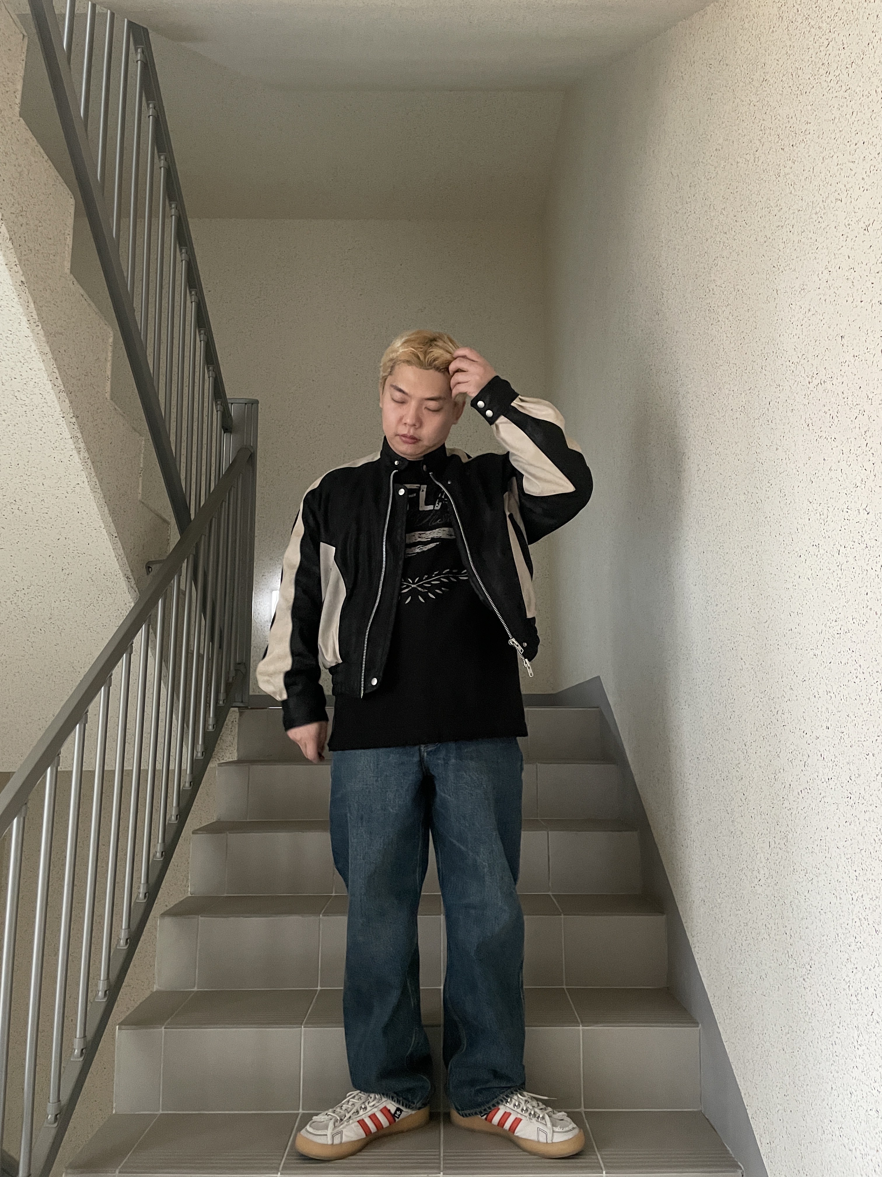 Adidas x Song for the Mute Campus 80s Bliss Core Black 착용 스타일 - 3