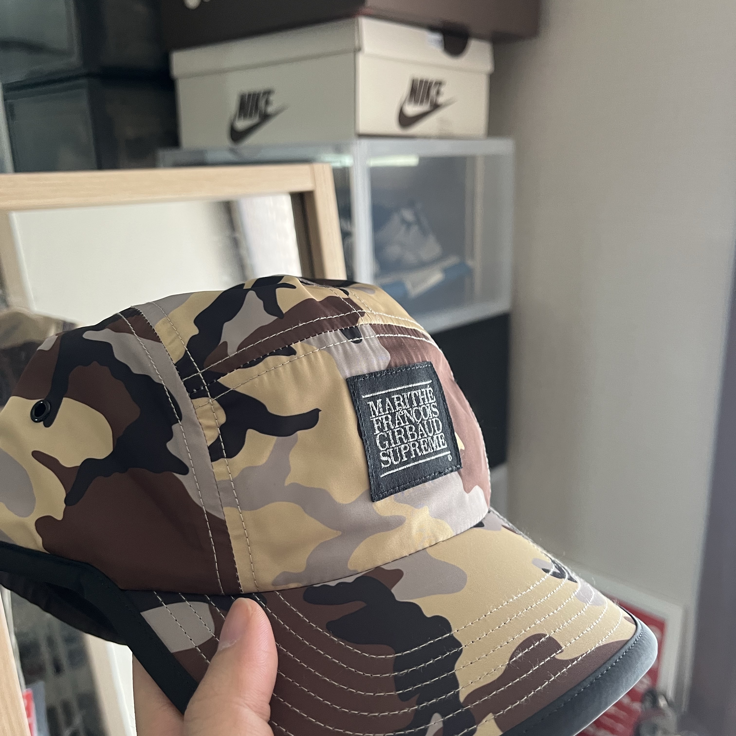 Supreme x Marithe Francois Girbaud Sport Camp Cap Camo - 25SS 착용 스타일 - 3
