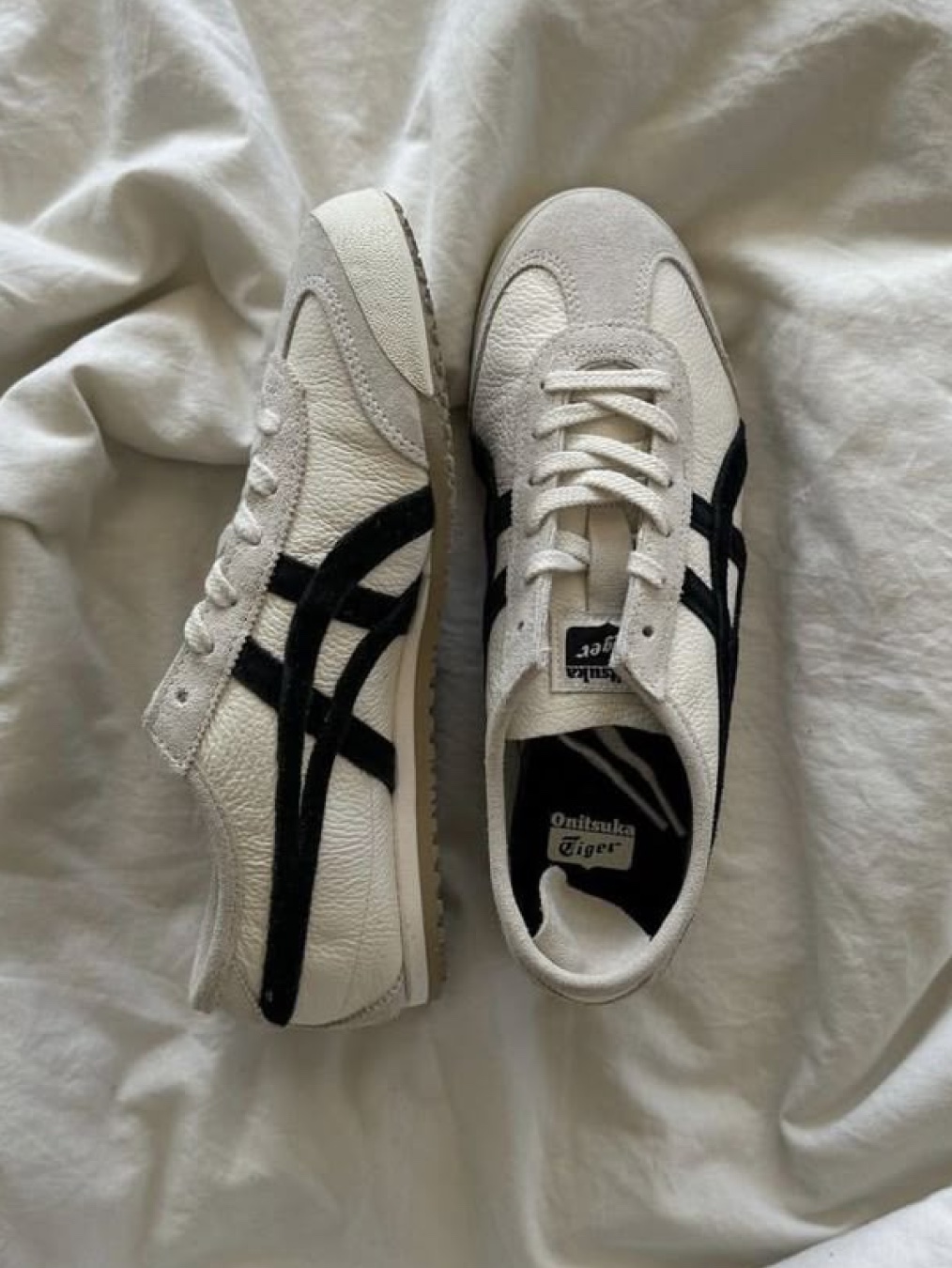 Onitsuka Tiger Mexico 66 Birch Green, Onitsuka Tiger Mexico 66 SD Cream Black 착용 스타일 - 5