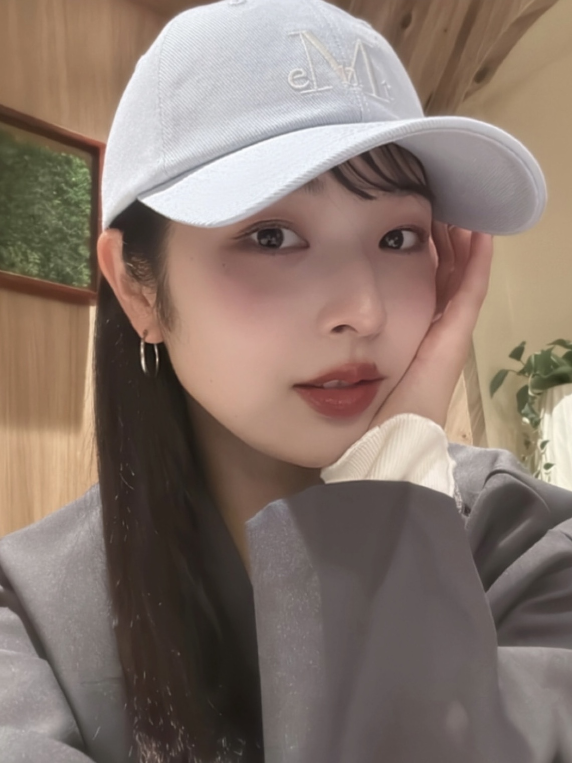 MUCENT Signature Ballcap Grayish blue 착용 스타일 - 4