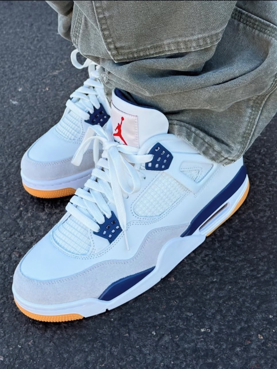 Jordan 4 x Nike SB Retro SP Navy 착용 스타일 - 2