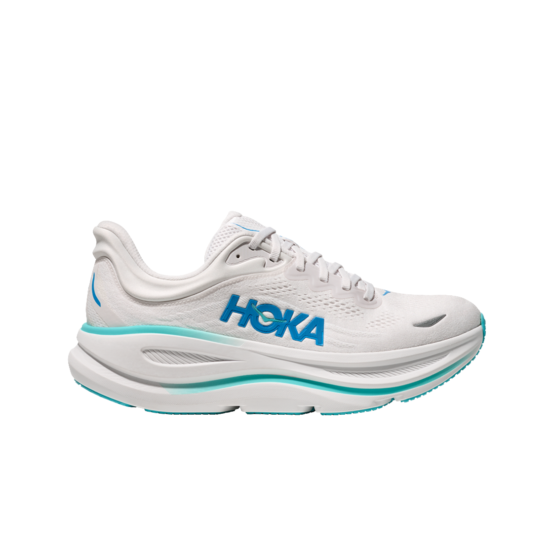 호카 본디 9 화이트 블루 - 레귤러(Hoka Bondi 9 White Blue - Regular)