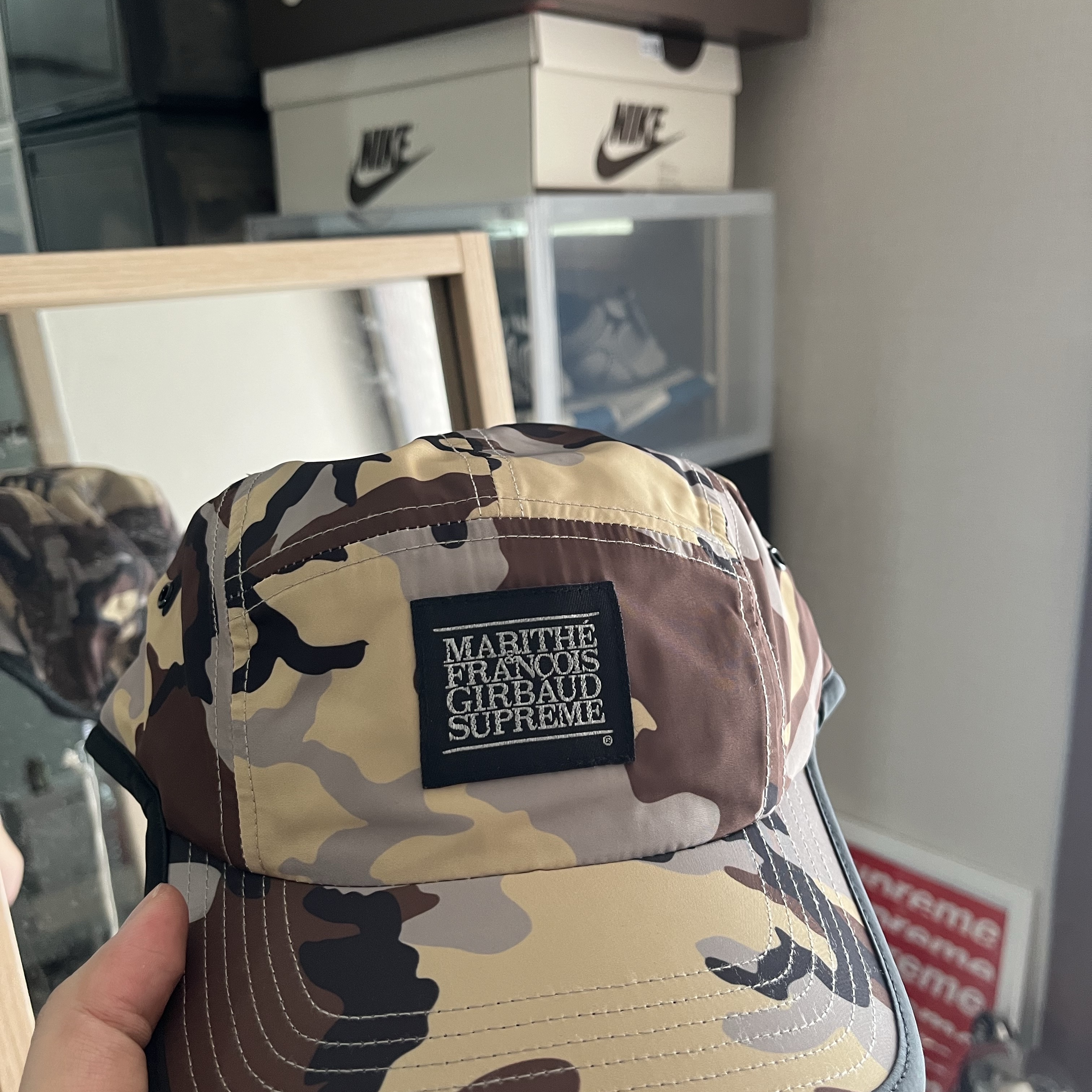 Supreme x Marithe Francois Girbaud Sport Camp Cap Camo - 25SS 착용 스타일 - 2