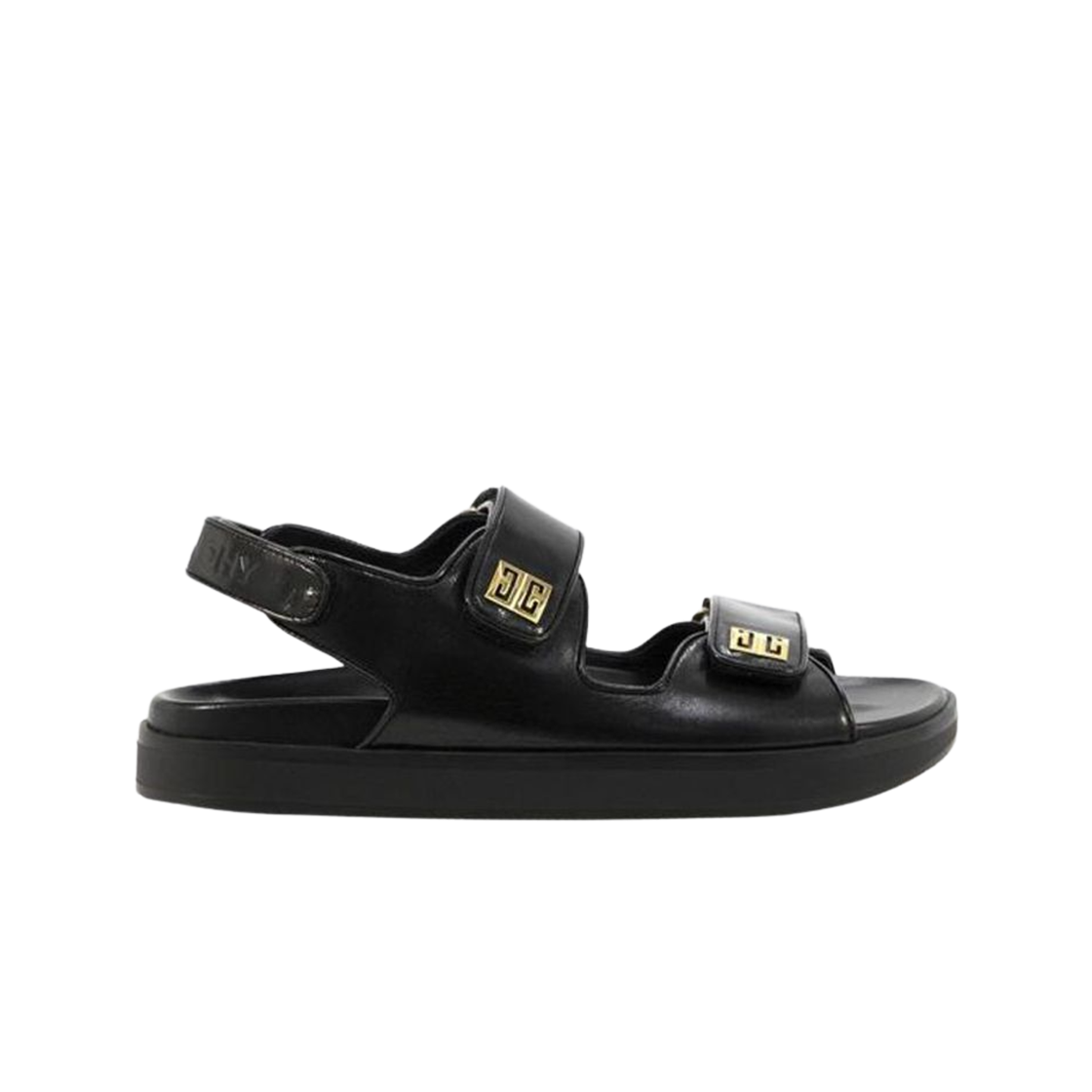 (W) 지방시 4G 더블 스트랩 샌들 블랙((W) Givenchy 4G Double Strap Sandals Black)