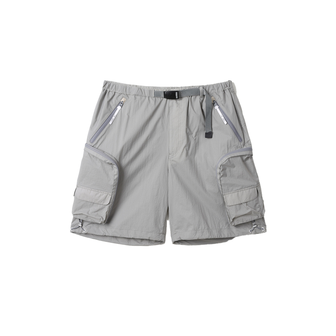 SVPOM25101GYL Series Layer Feature Zip Shorts Light Gray