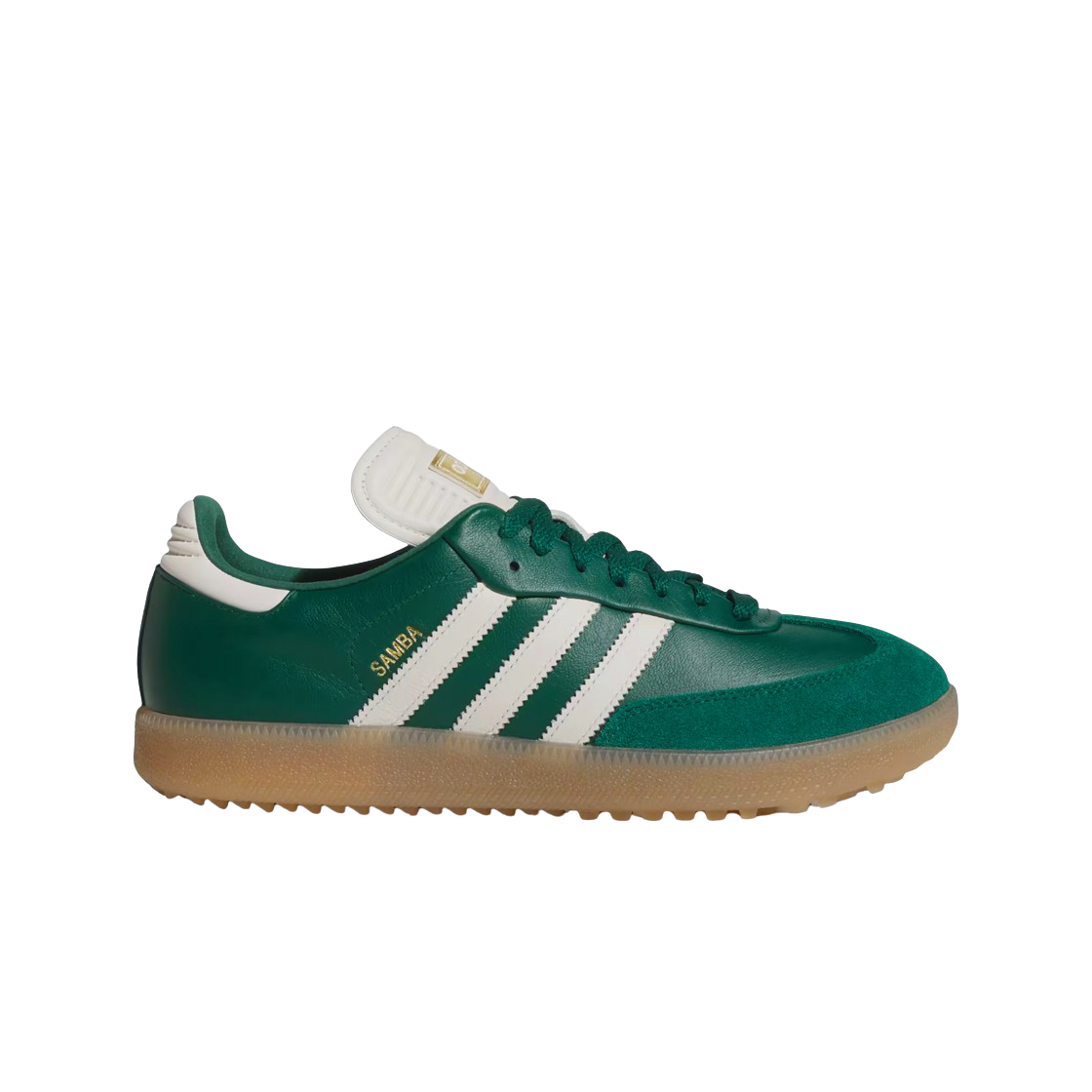 아디다스 삼바 스파이크리스 골프 슈즈 컬리지에이트 그린 오프 화이트(Adidas Samba Spikeless Golf Shoes Collegiate Green Off White) - 1