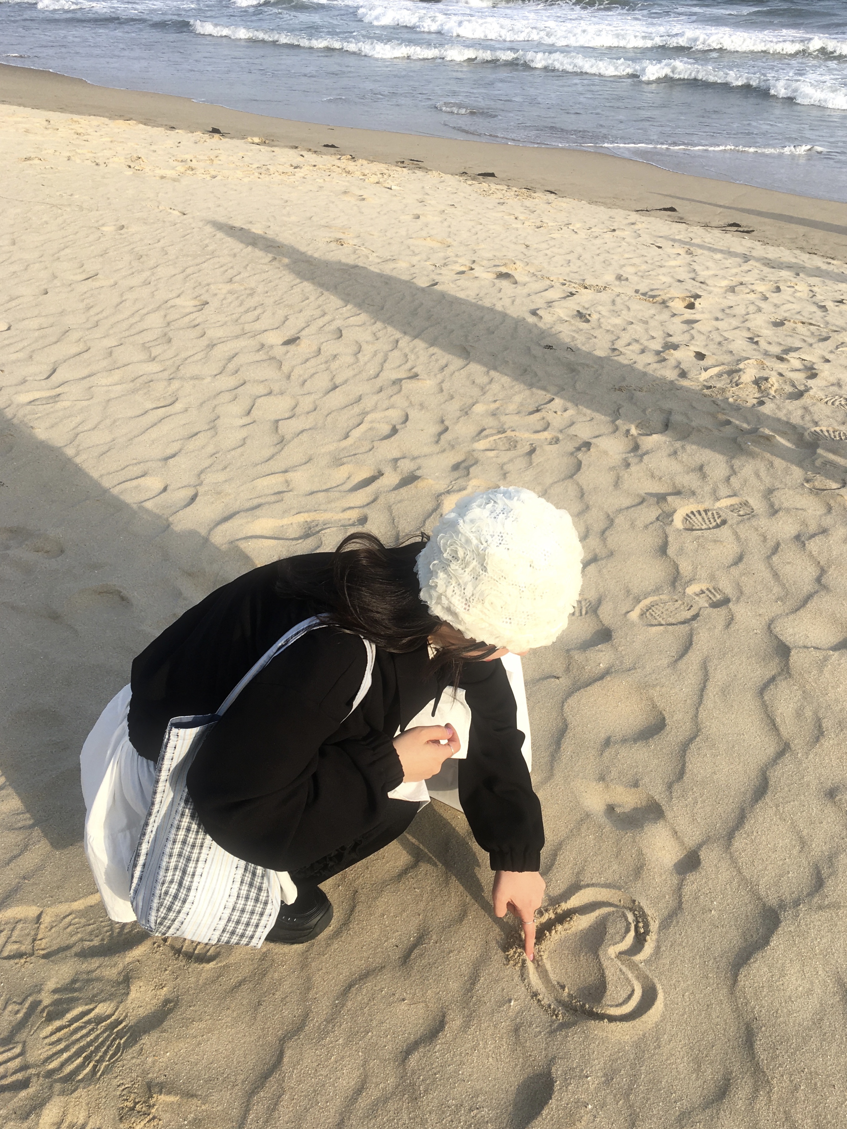 (W) 혼스비 달링 하버 블랙 착용 스타일 - 2