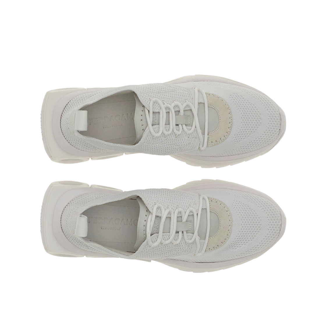 (W) 페라가모 러닝 스니커즈 옵틱 화이트((W) Ferragamo Running Sneaker Optic White) - 2