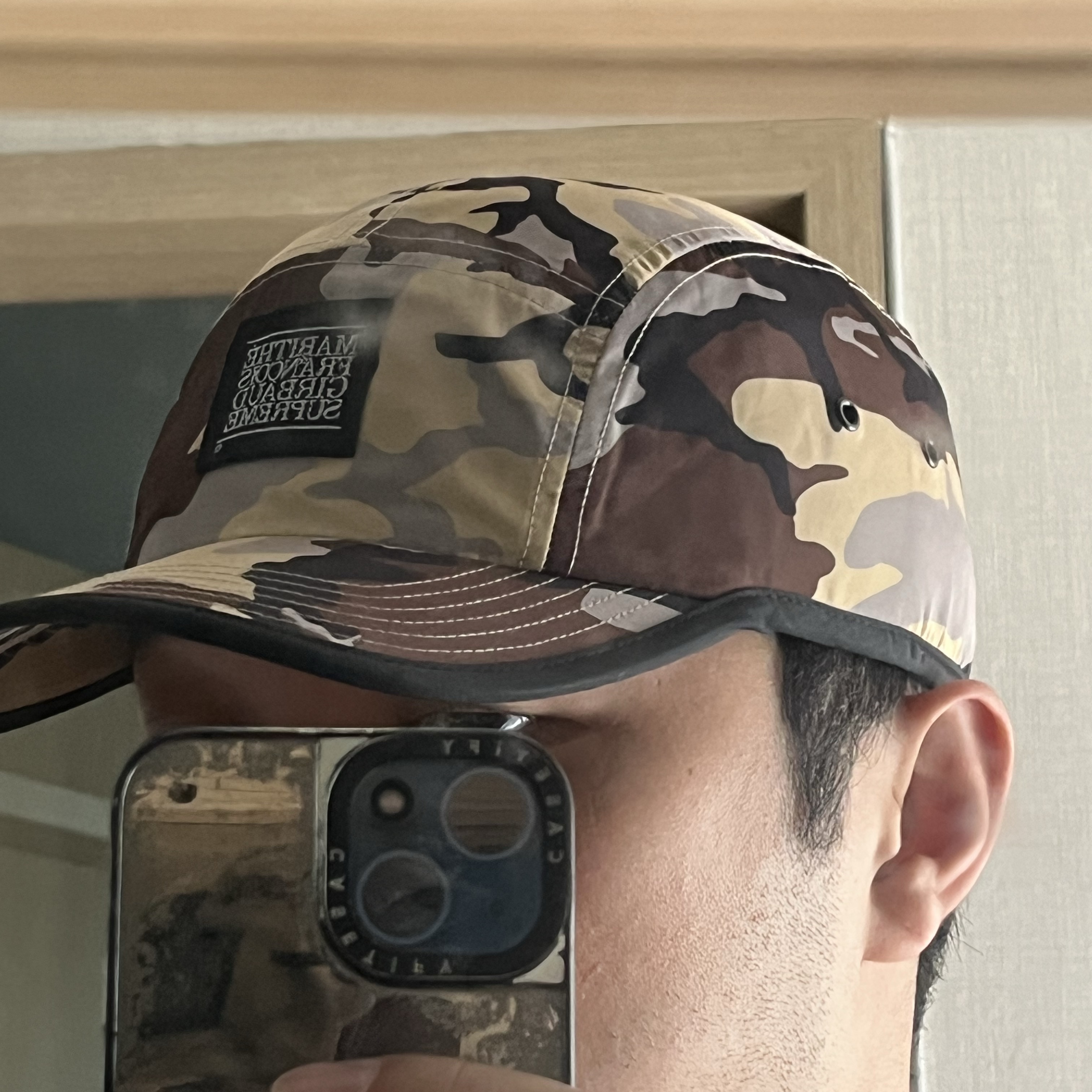 Supreme x Marithe Francois Girbaud Sport Camp Cap Camo - 25SS 착용 스타일 - 6