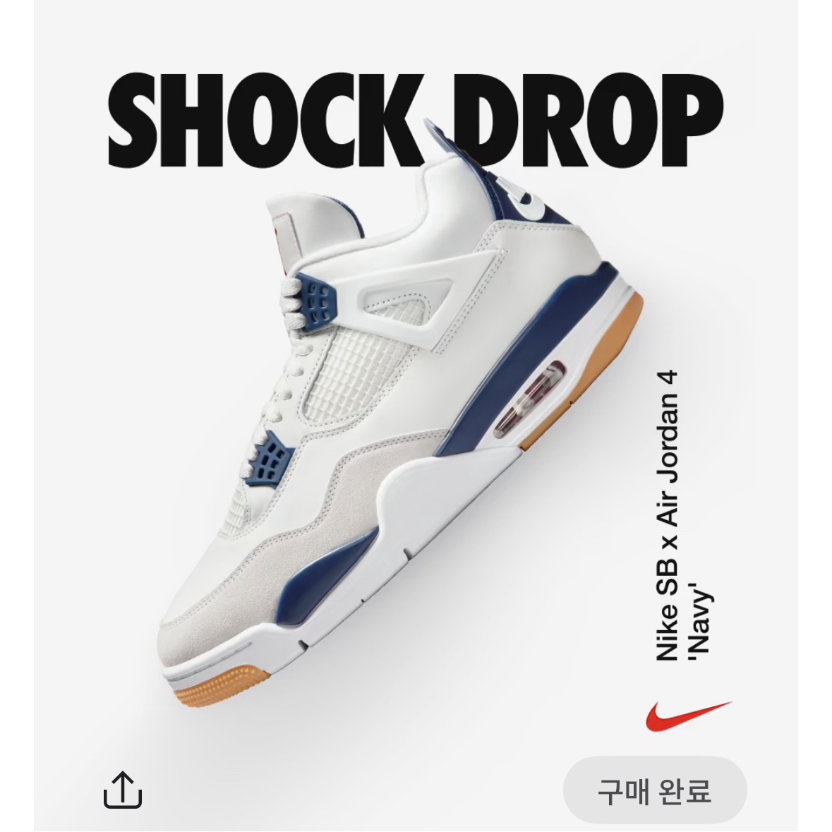 조던 4 x 나이키 SB 레트로 SP 네이비 착용 스타일