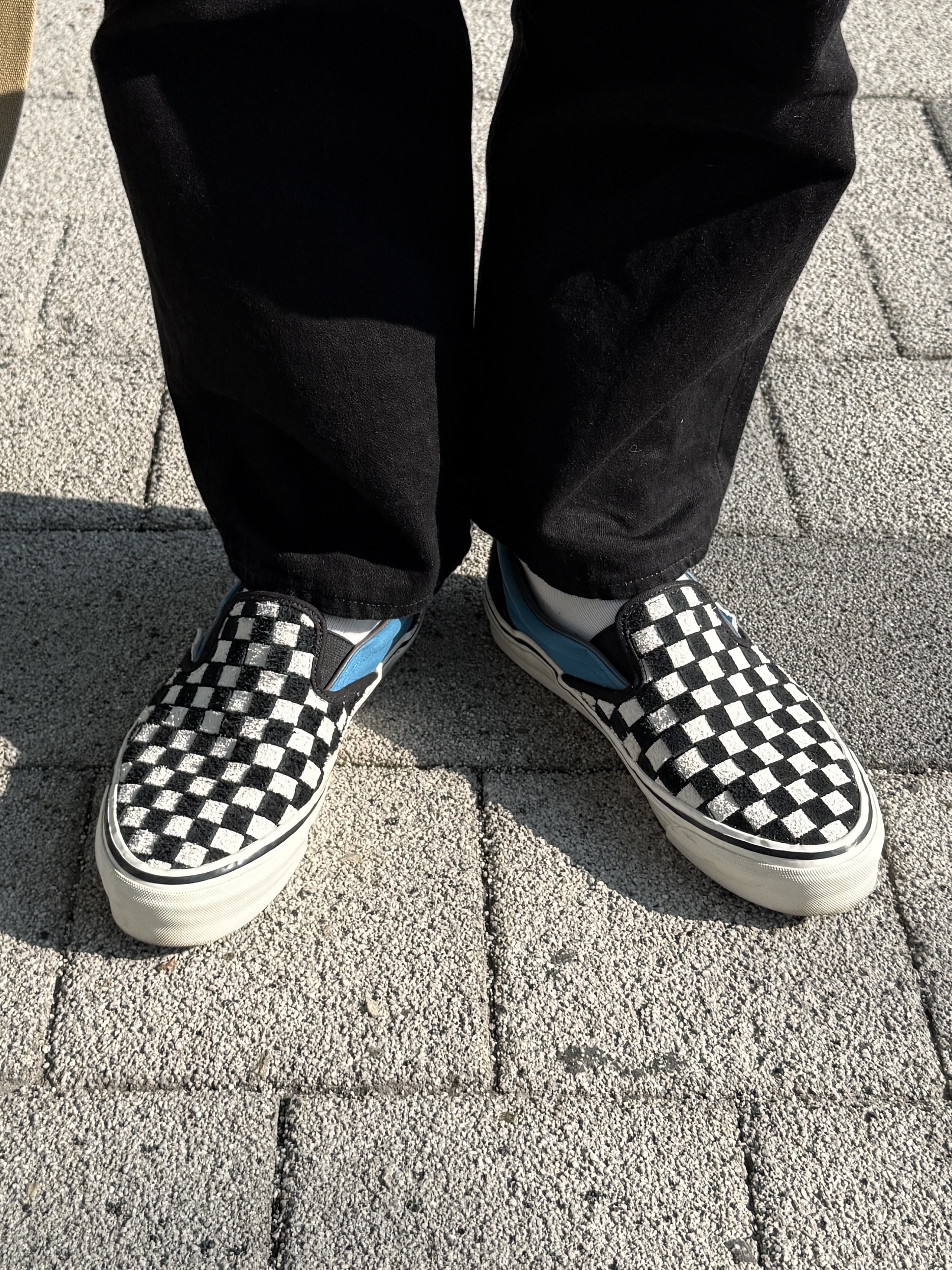 Toys McCoy Helmet Bag Grossglain Khaki, Vans x Liberaiders LX Slip-On Reissue 98 Black 착용 스타일 - 6