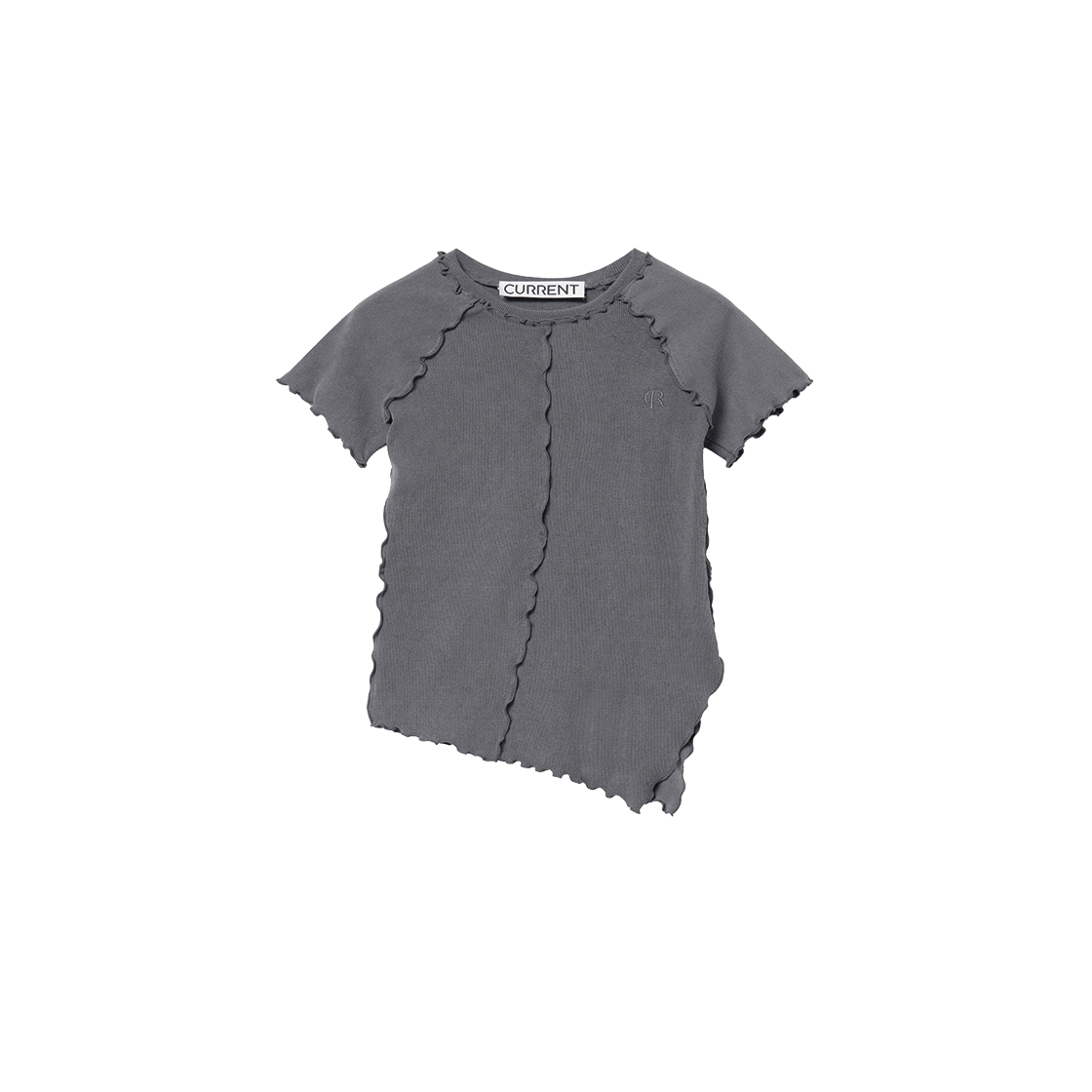 커렌트 져지 립탑 차콜(Currernt Jersey Lip Top Charcoal)