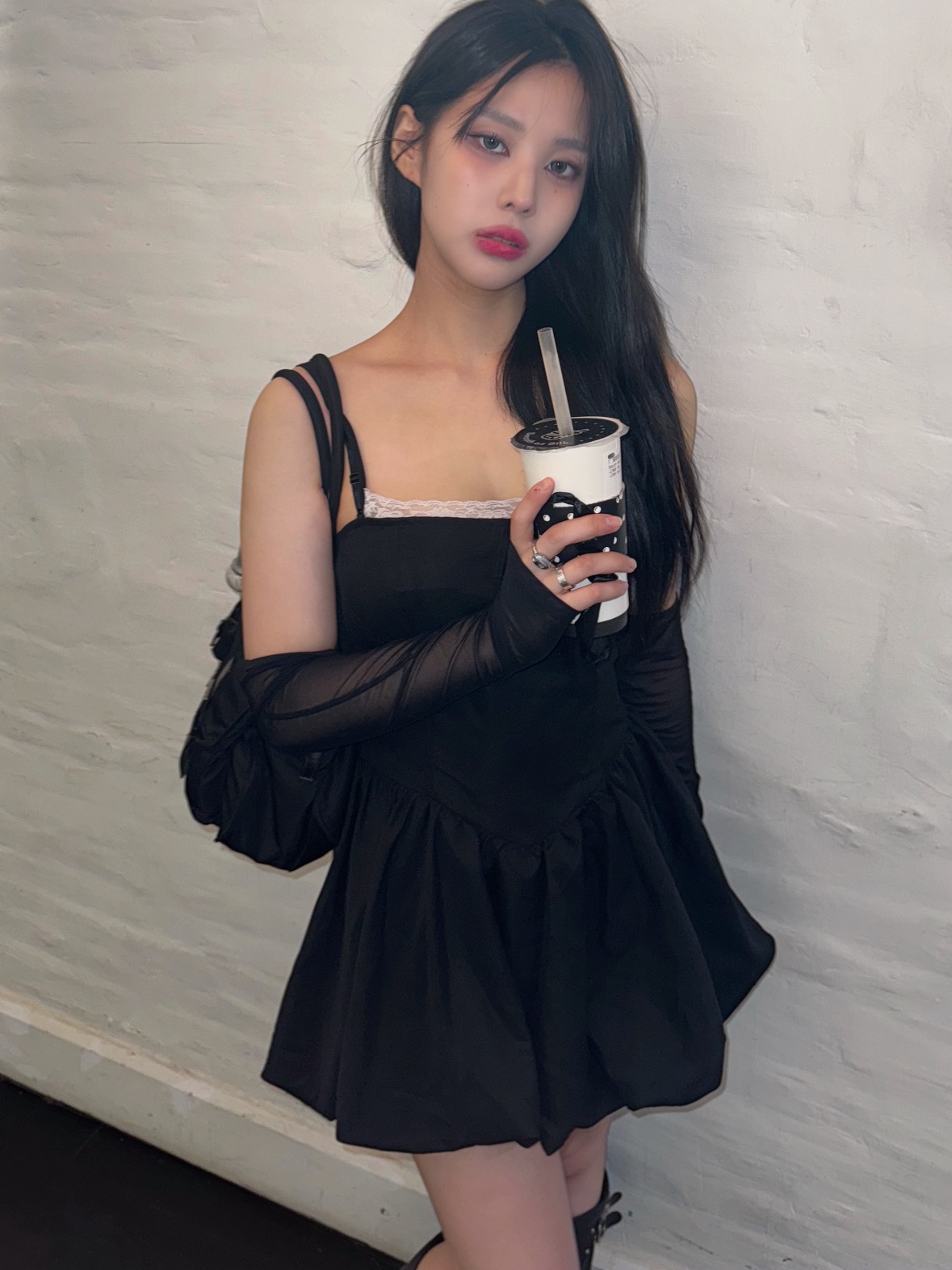 디젤 Dx1587040 스테인리스 스틸 시그넷 링 실버, 구찌 x 아디다스 인터로킹 G 링 실버 착용 스타일 - 3