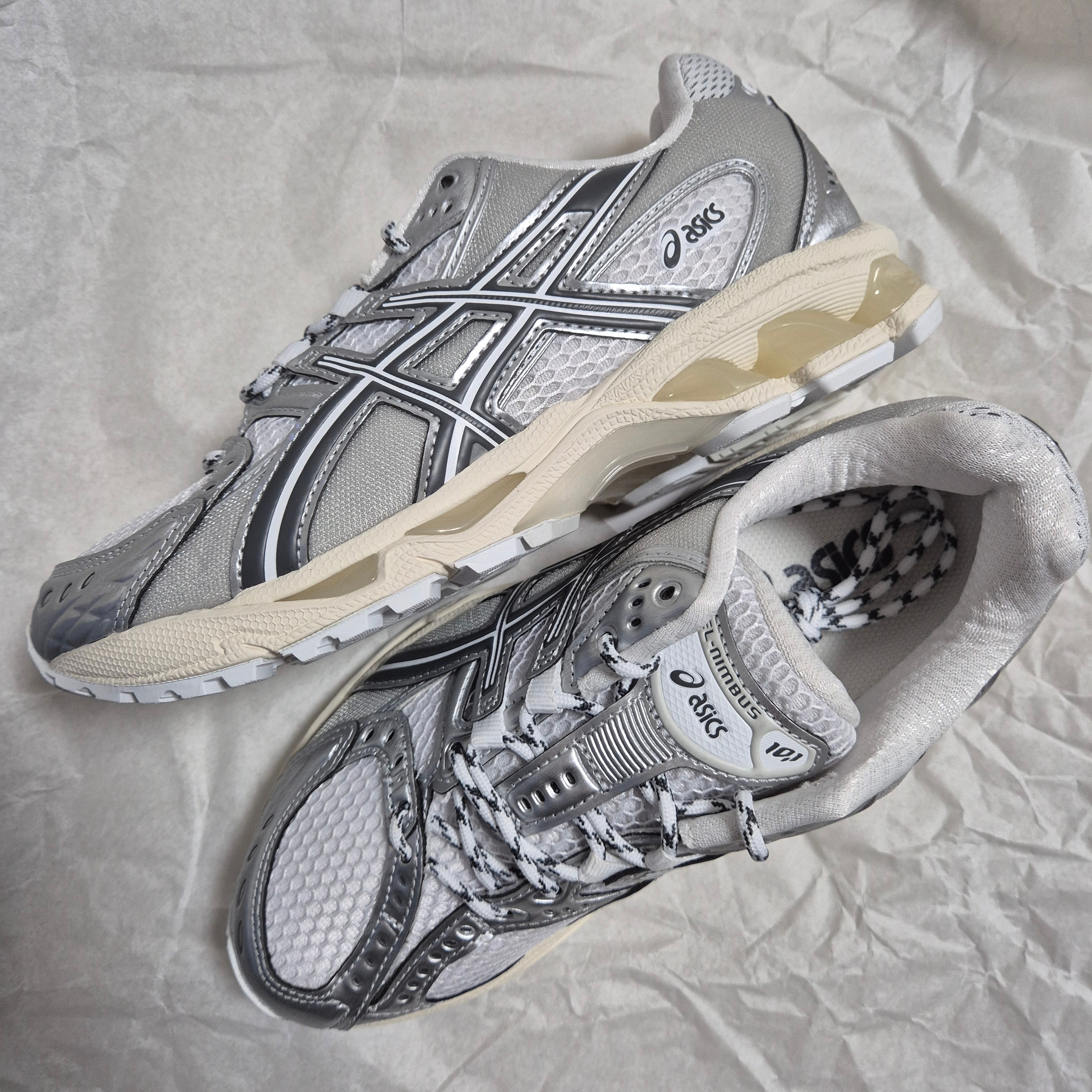 Asics Gel-Nimbus 10.1 White Glacier Grey - Korea Exclusive 착용 스타일 - 1
