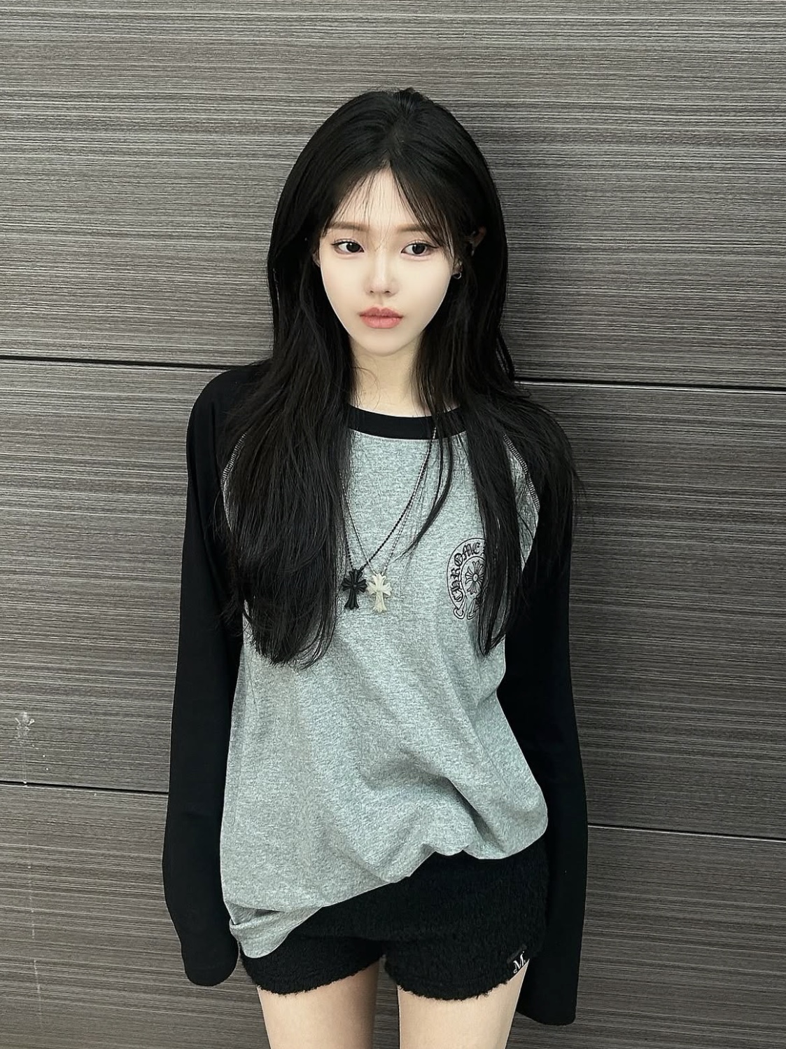 무센트 포레 플리스 마이크로 팬츠 블랙 착용 스타일 - 2