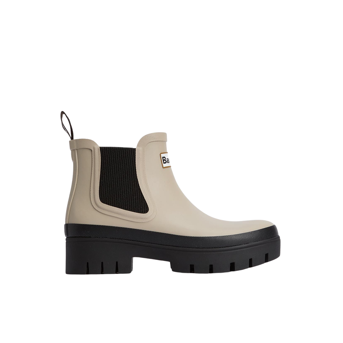 LRF0100SN11 (W) Barbour Halton Ankle Wellingtons Light Sand Black