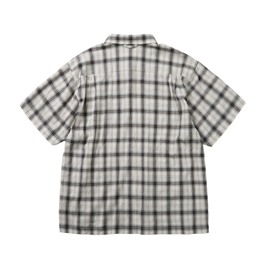 파운드포켓 비디 플레이드 포켓 에스에스 셔츠 베이지(Found Pocket BD Plaid Pocket S/S Shirt Beige) - 2