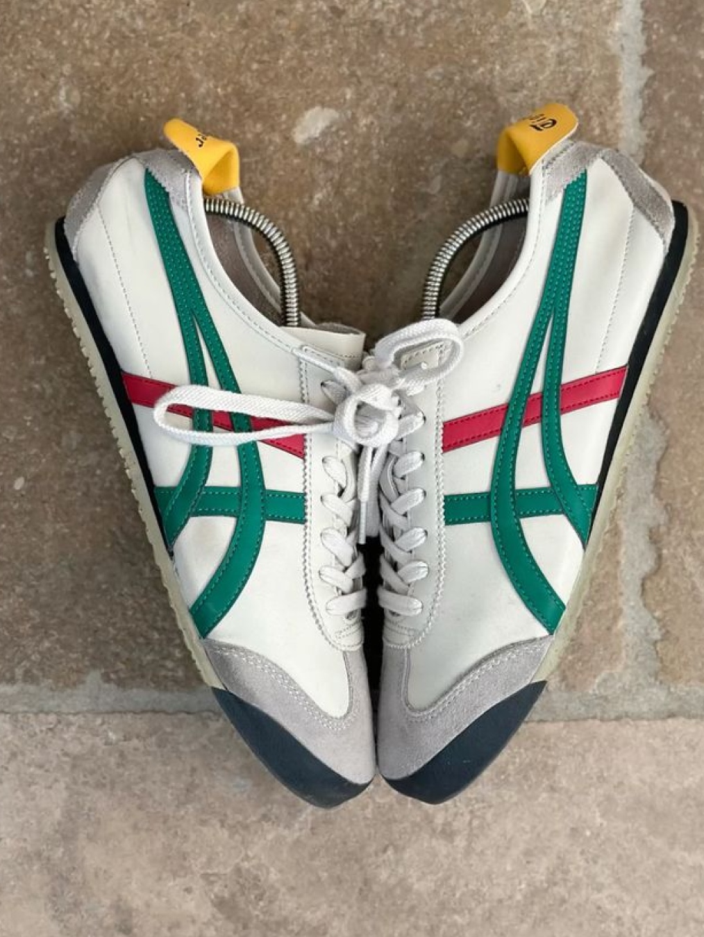 Onitsuka Tiger Mexico 66 Birch Green, Onitsuka Tiger Mexico 66 SD Cream Black 착용 스타일 - 2