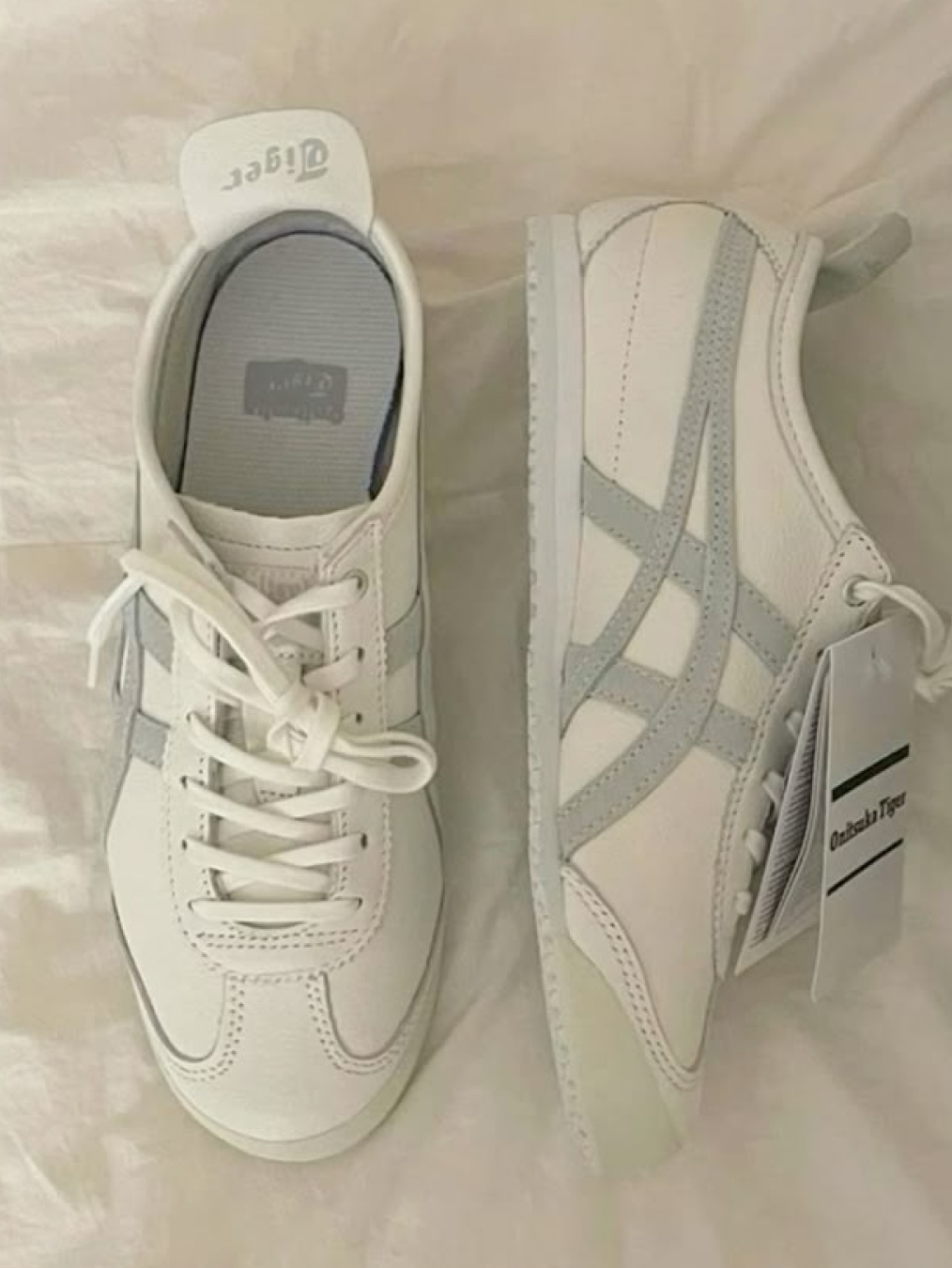 Onitsuka Tiger Mexico 66 Birch Green, Onitsuka Tiger Mexico 66 SD Cream Black 착용 스타일 - 4