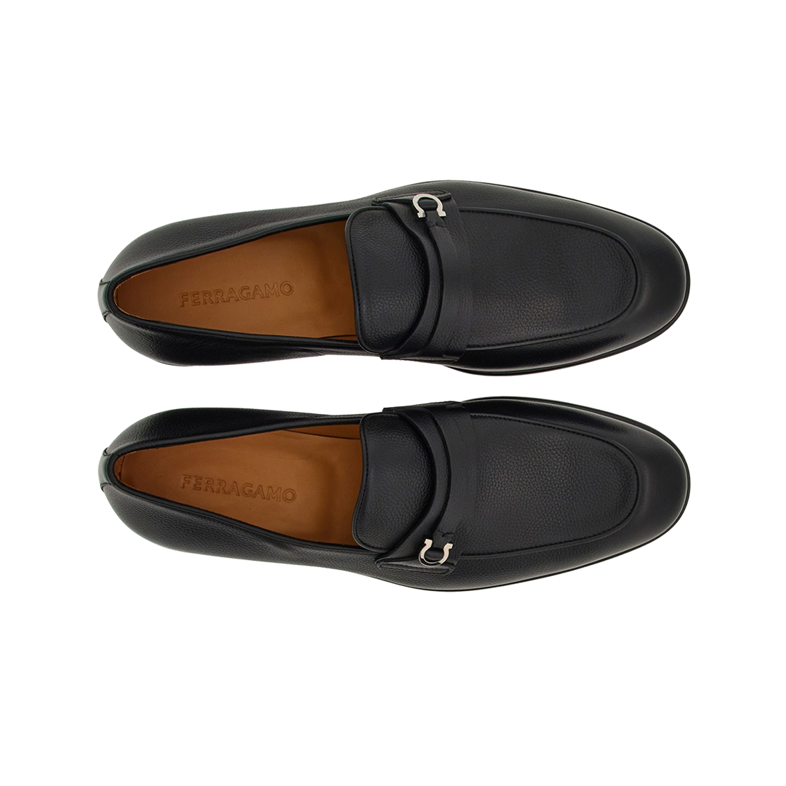 페라가모 간치니 오너먼트 모카신 블랙 - EEE(Ferragamo Moccasin with Gancini Ornament Black - EEE) - 2