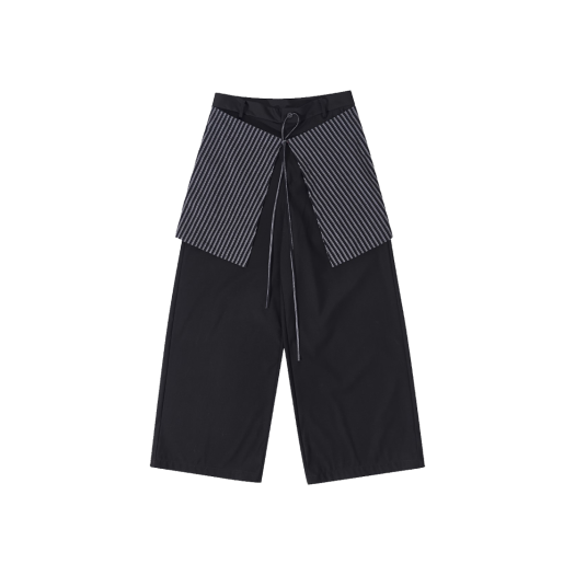 7440_25SS_001 7440-37-1 Stripe layered trousers