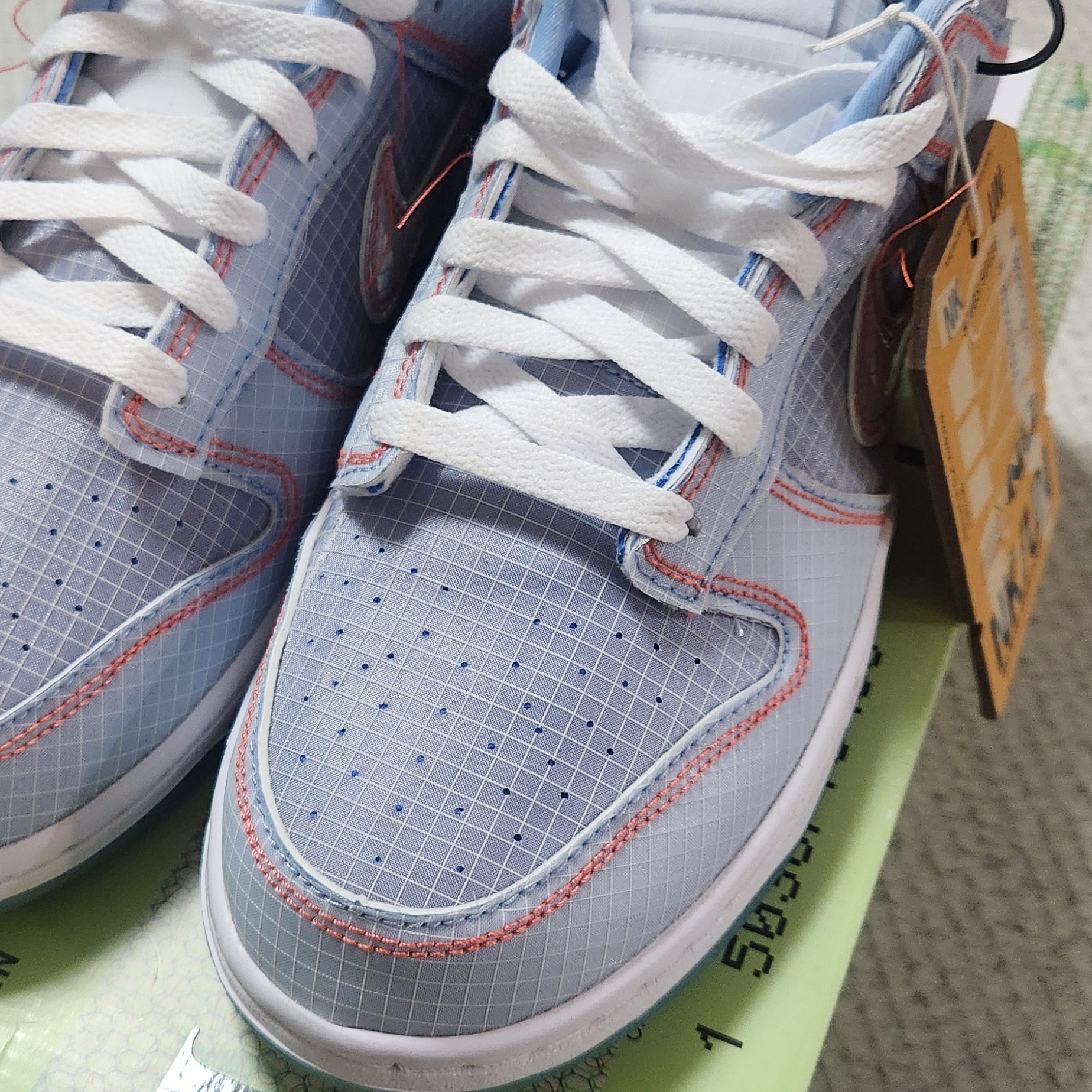 Nike x Union Dunk Low Passport Pack Argon 착용 스타일 - 1