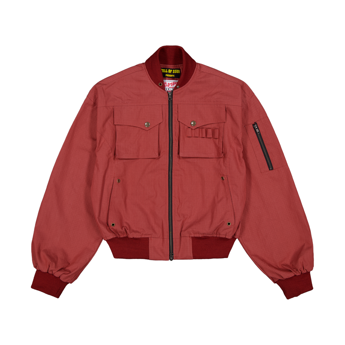 풀오브썬 립스탑 봄버 자켓 레드(Full of Ssun Ripstop Bomber Jacket Red)