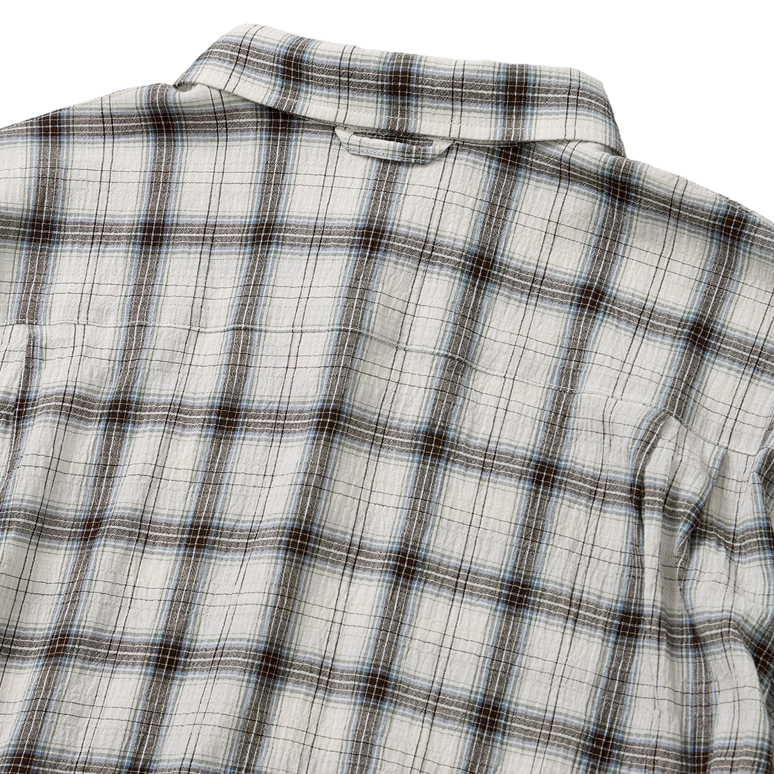 파운드포켓 비디 플레이드 포켓 에스에스 셔츠 베이지(Found Pocket BD Plaid Pocket S/S Shirt Beige) - 5