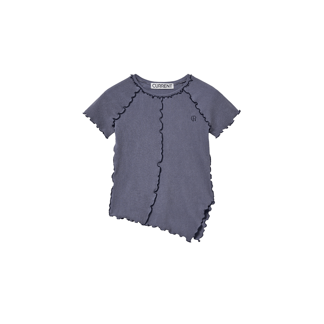 커렌트 져지 립탑 네이비(Current Jersey Lip Top Navy)