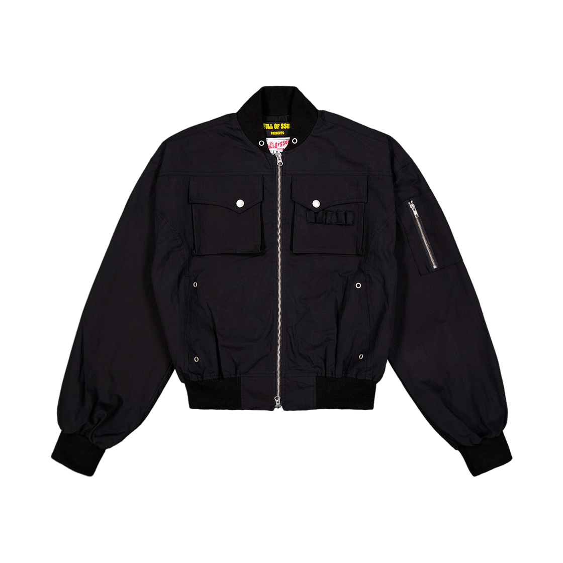 풀오브썬 립스탑 봄버 자켓 블랙(Full of Ssun Ripstop Bomber Jacket Black)