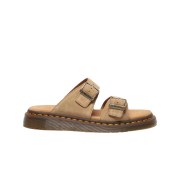 Dr. Martens Josef Suede Slide Sandals Savannah Tan - 25SS