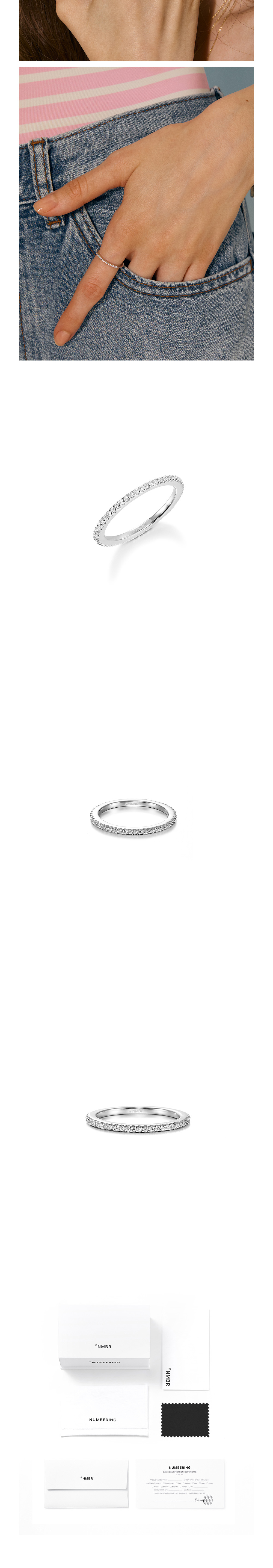 ★送料・関税込★Numbering★PAVE SLEEK BAND #3512★ ☆送料・関税込☆Numbering☆PAVE SLEEK BAND #3512