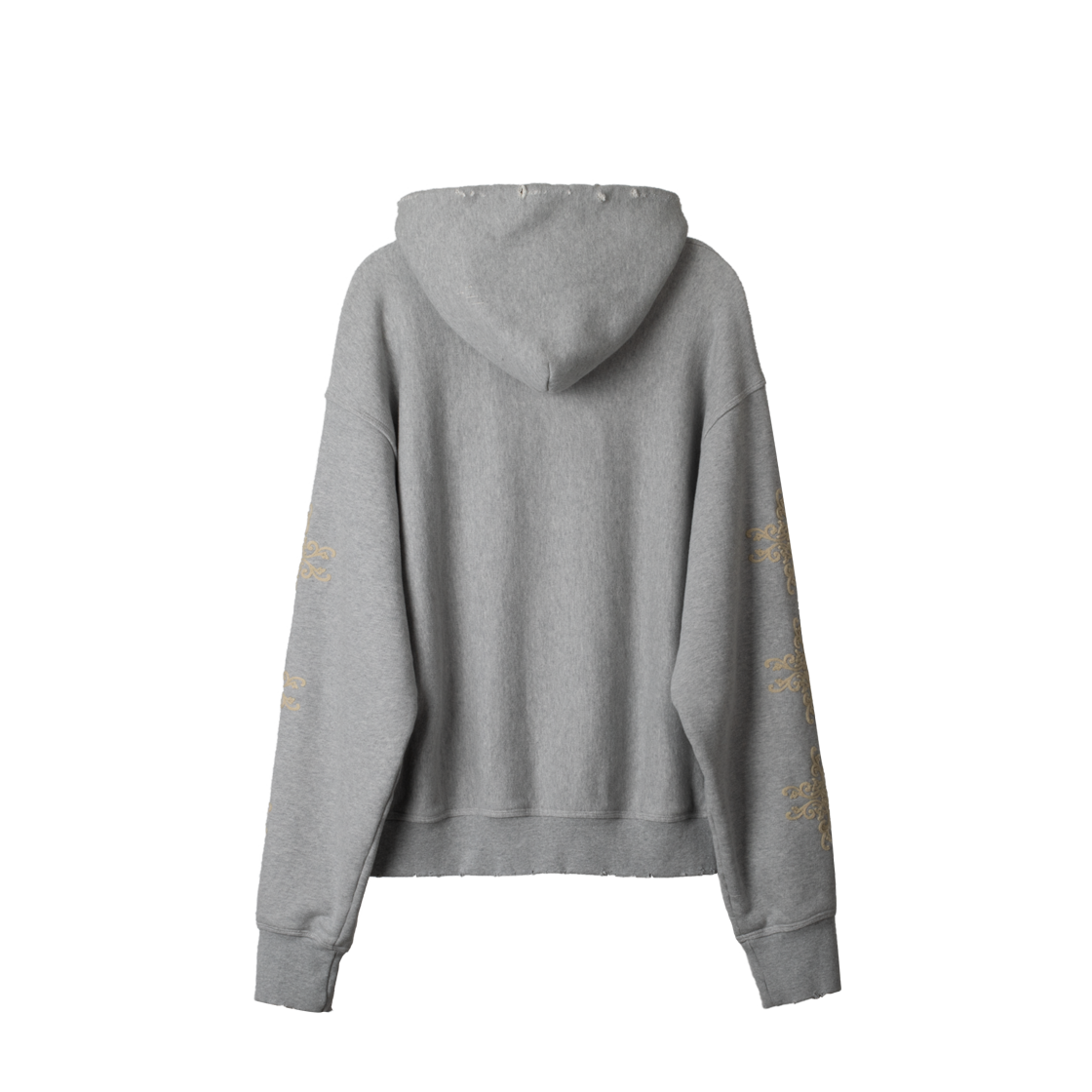 게더레이지 Ep4 슬로건 리버스 위브 후드 그레이(Gatherlazy Ep4 Slogan Reverse Weave Hoodie Gray) - 2