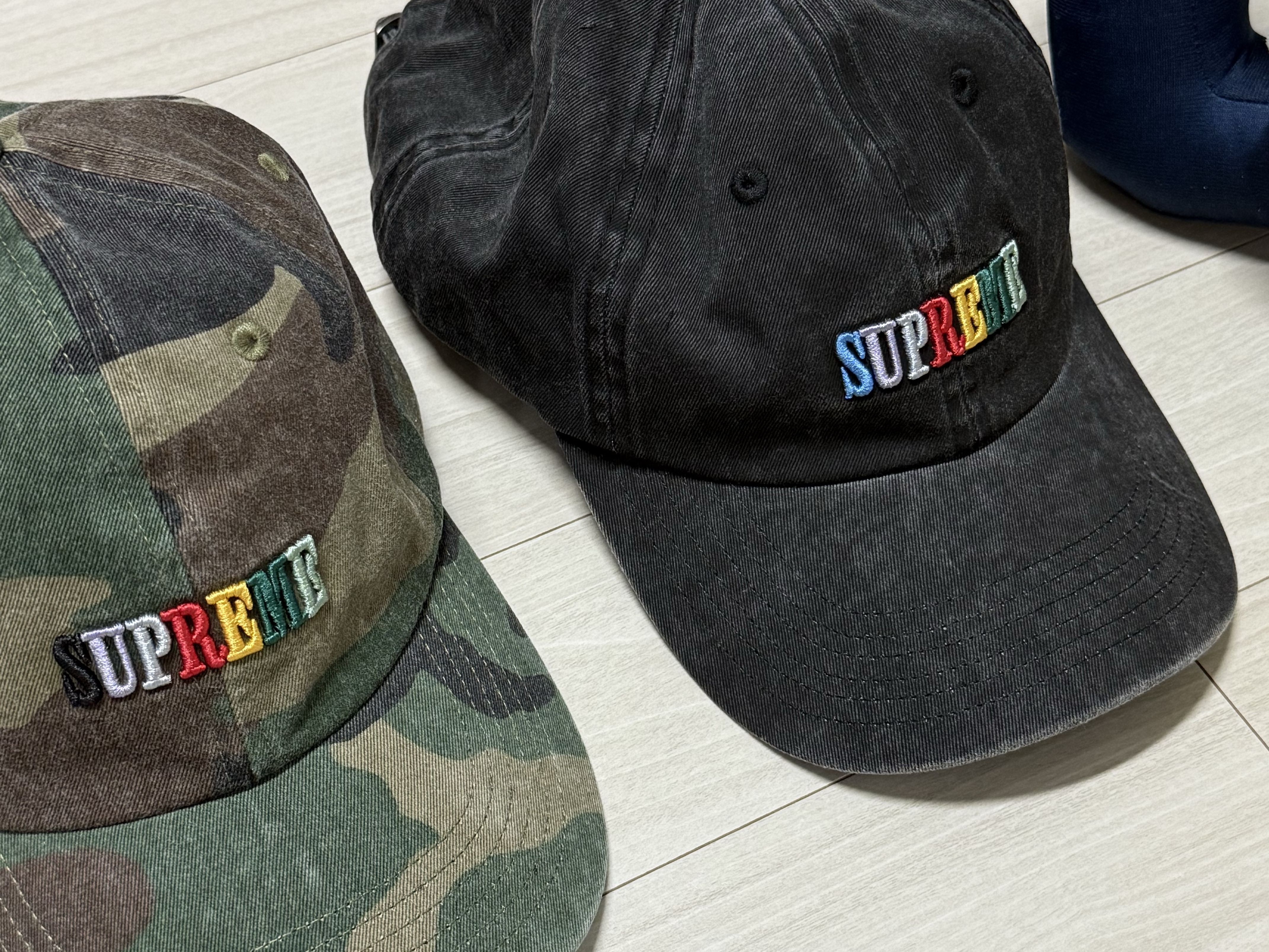Supreme Pigment Dye 6-Panel Black - 25SS, Stussy x Noma t.d. Big OL' Jean Washed Black 착용 스타일 - 4