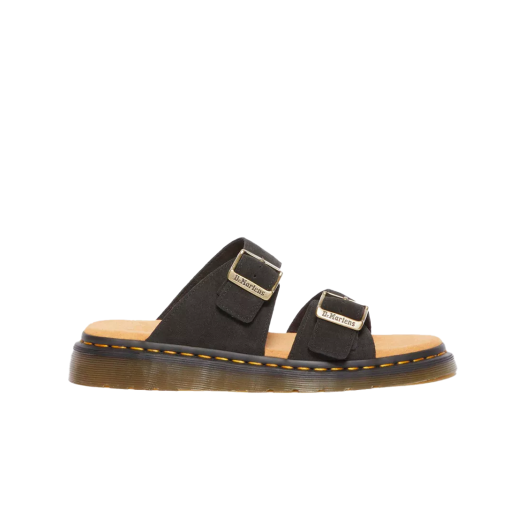KM5BSOBDR13BK Dr. Martens Josef Suede Slide Sandals Black - 25SS