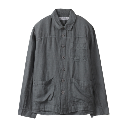 SOUAM25101GRX Series Linen Shirt Jacket Green