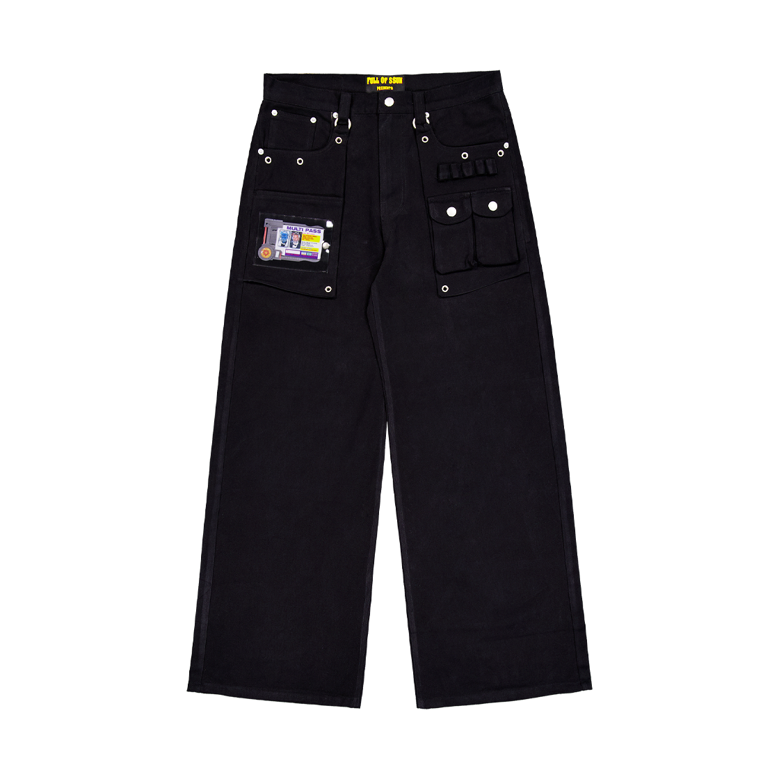 풀오브썬 멀티패스 카고 팬츠 블랙(Full of Ssun Multipass Cargo Pants Black)