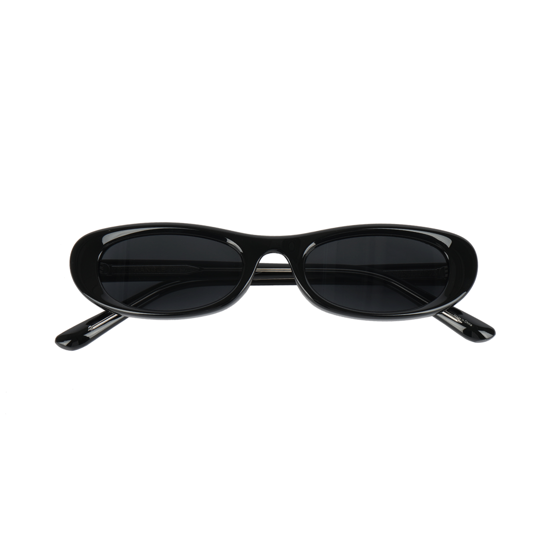 Flat Oval Black Hangle Flat Oval Sun Black - 대표 이미지 #1