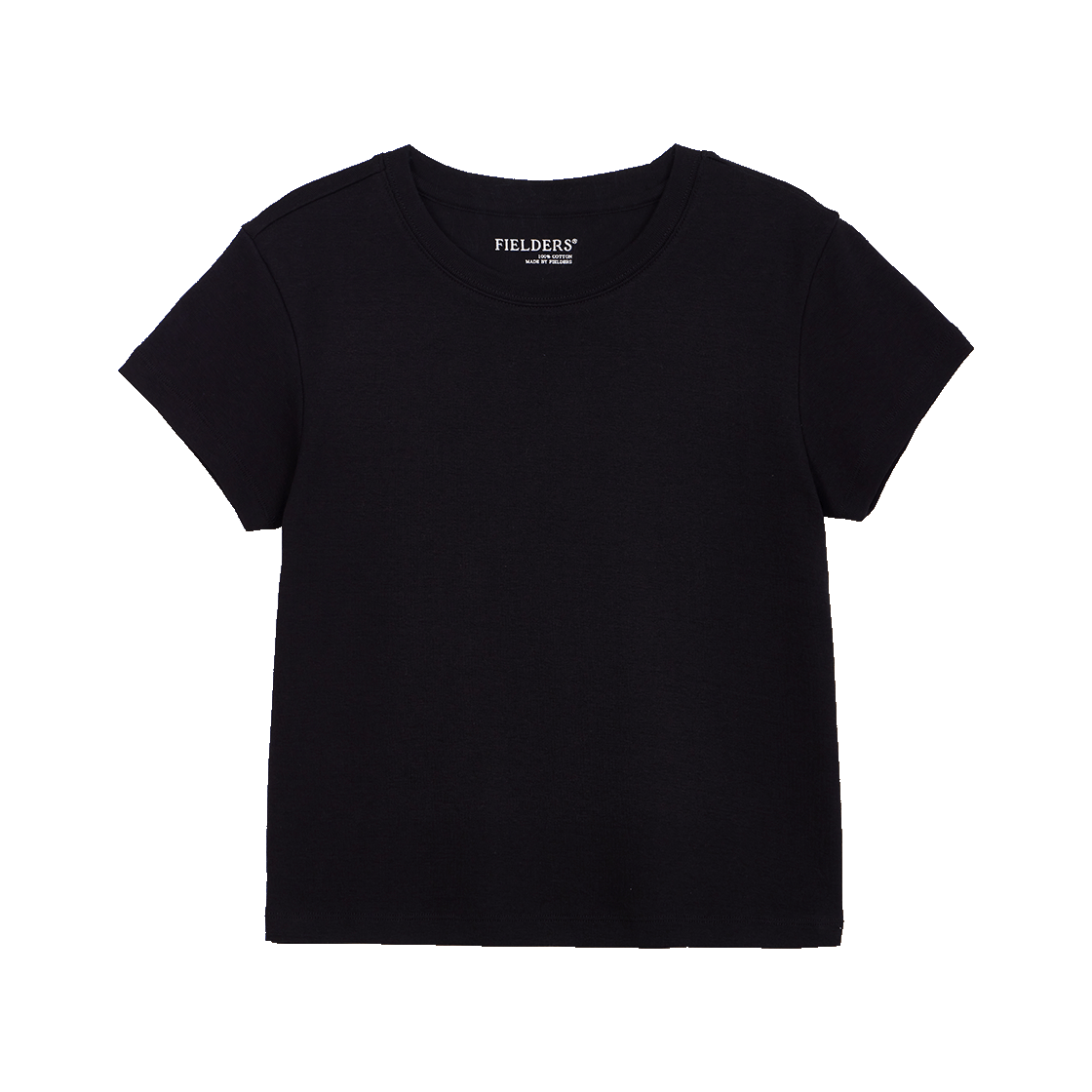FB2RT1351FBK Fielders Basic Cropped T-Shirt Black