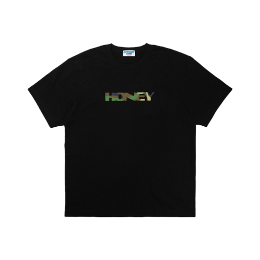 HSH25TS065BK Honey Scoop House Honey Woodland Camo Tee Black