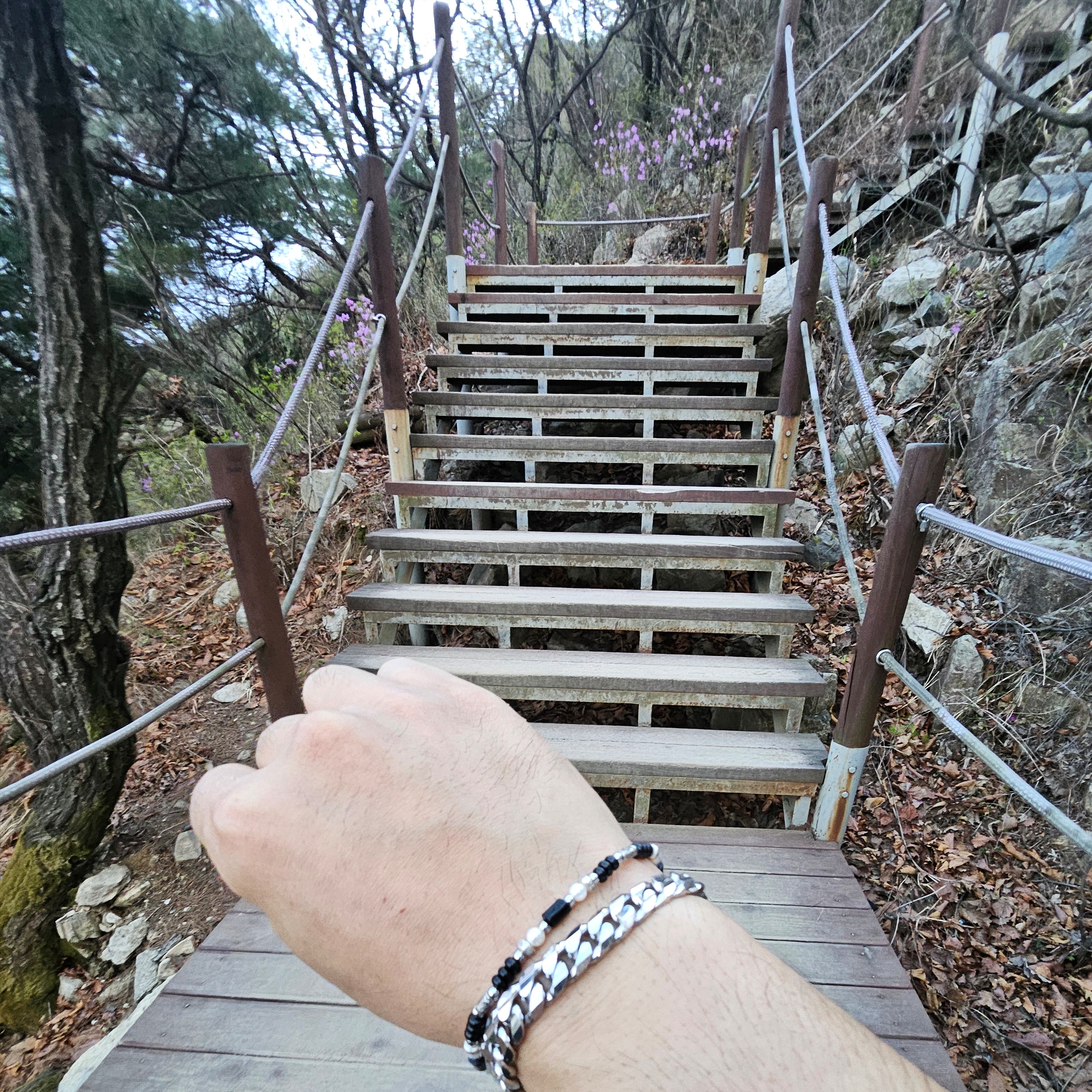 [KREAM 단독] Scudo Shell Black Pearl Beads Bracelet 착용 스타일