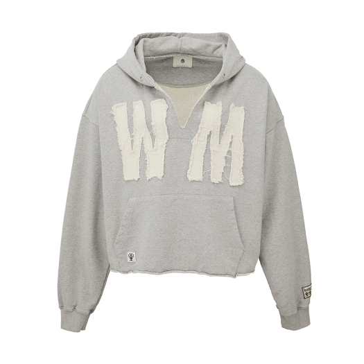 25SSHD01ME Woodman Applique Cutting Pull Over Hood Melange