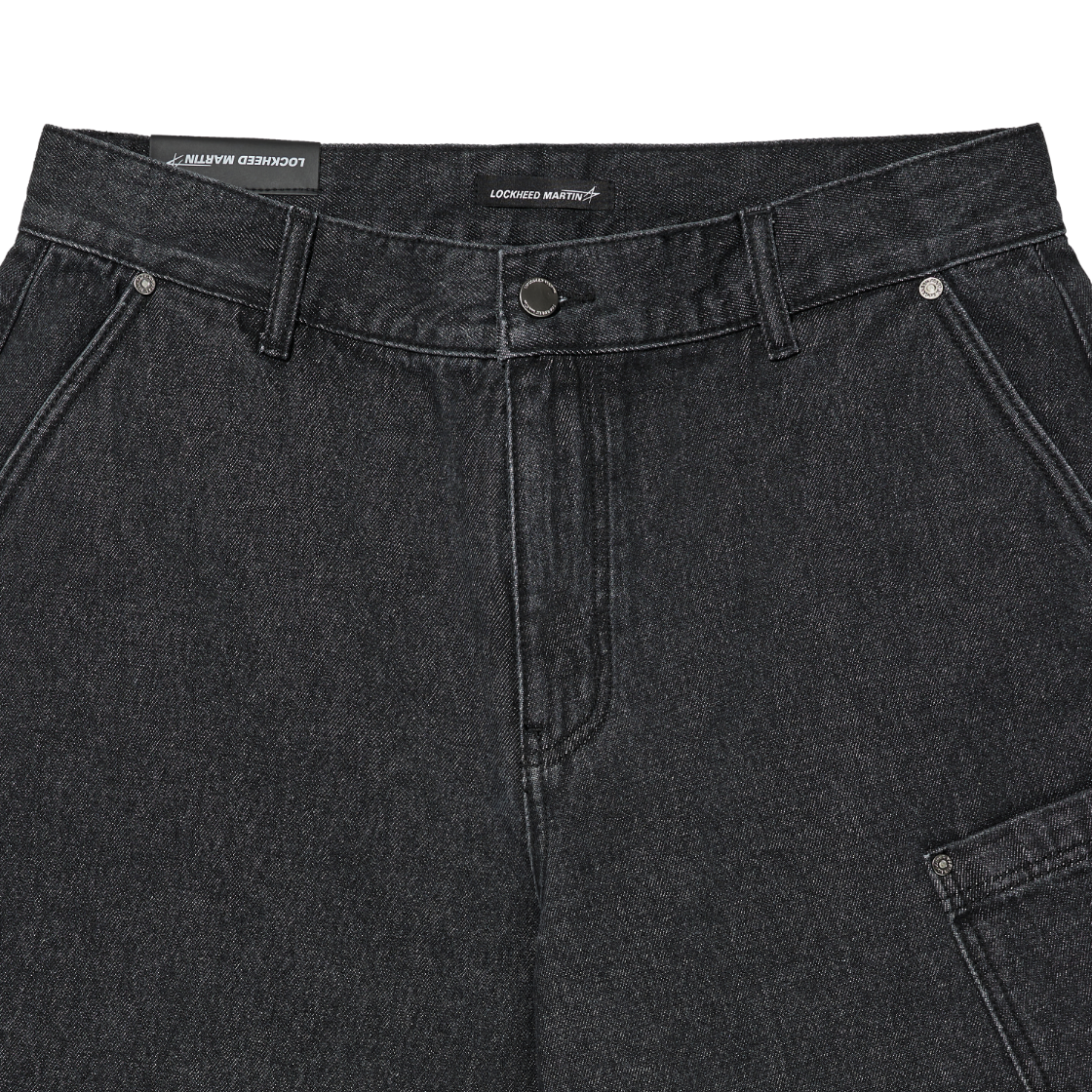 록히드마틴 데님 쇼츠 블랙(LOCKHEED MARTIN Denim Shorts Black) - 3