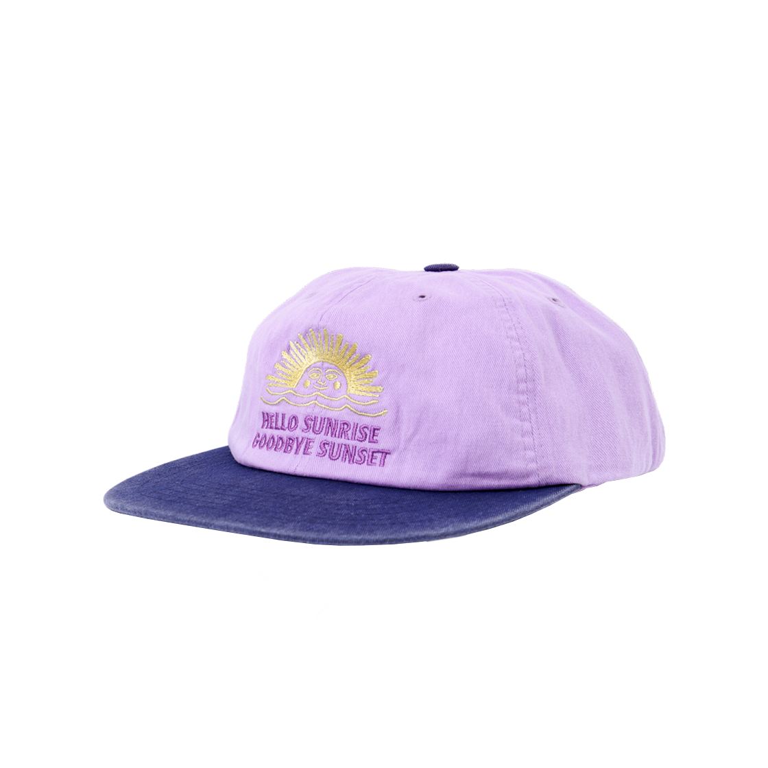 【HELLO SUNRISE】 90s Logo 6Panel Cap /追跡付 90s Logo 6Panel Cap_Beige&Navy - Hello Sunrise